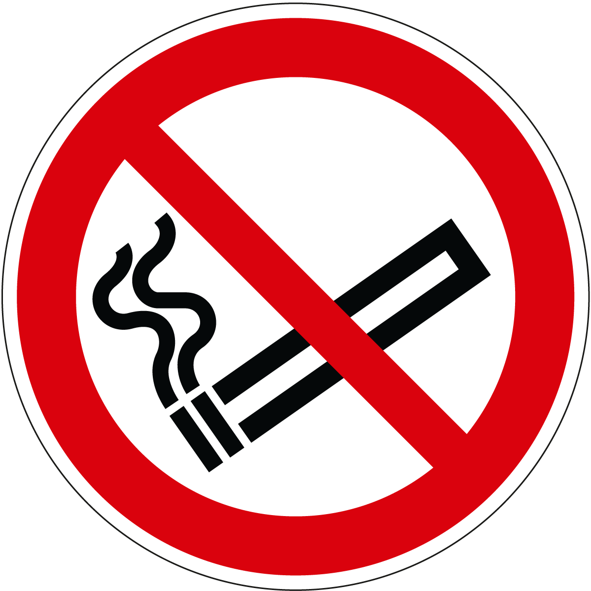Verbotsschild Rauchen verboten