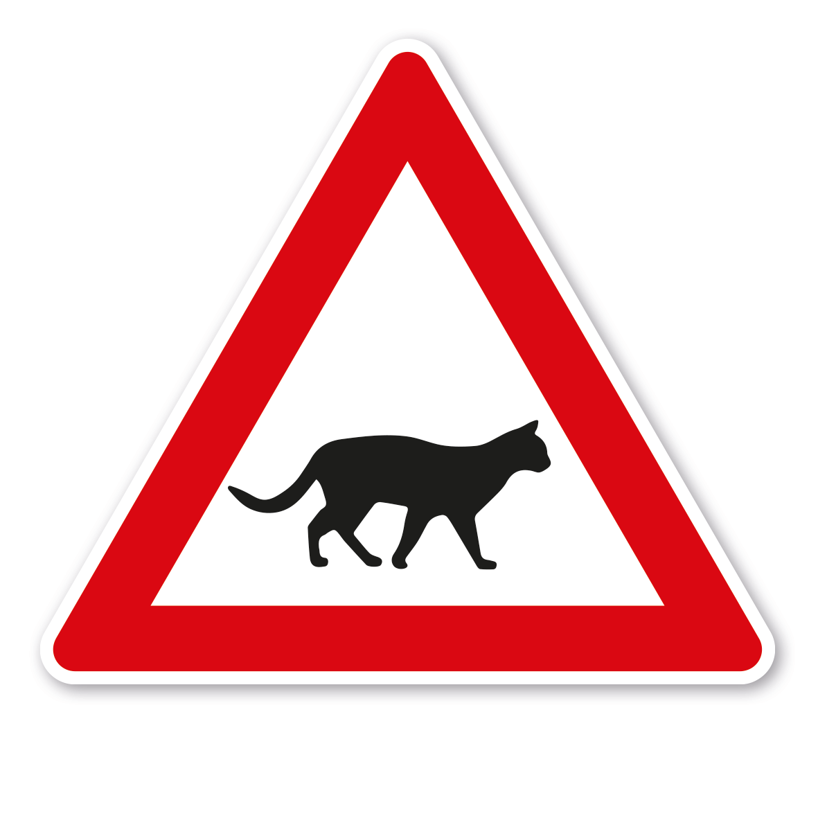 Verkehrsschild Achtung Katzen – VZ-PR 59