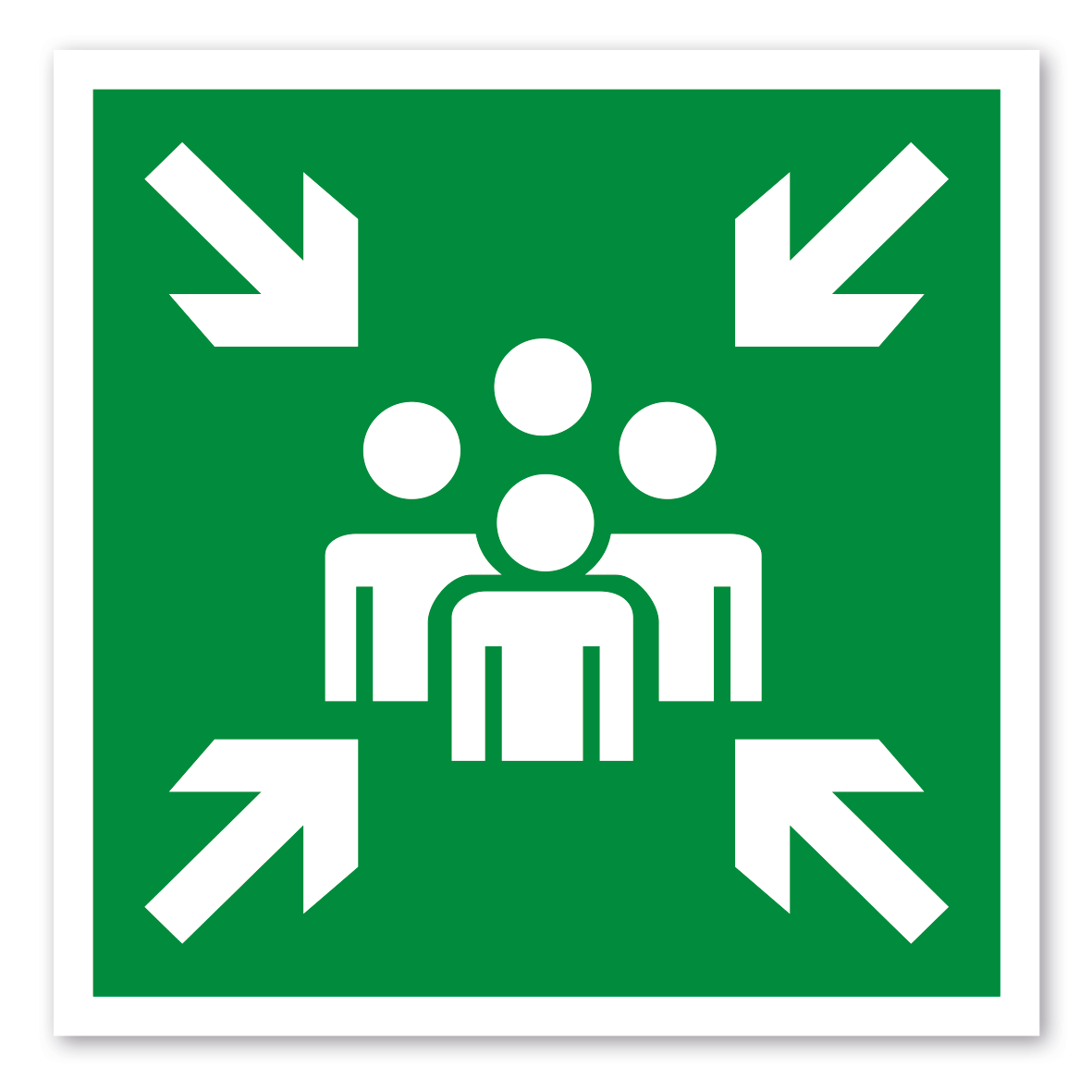 Rettungszeichen Sammelpunkt