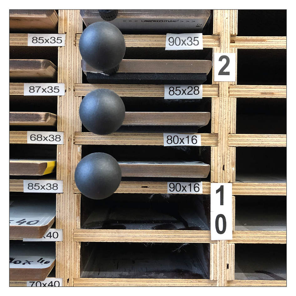 Selbstklebende Ziffern- und Buchstabensets - Musteransicht