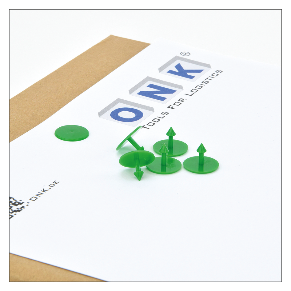 Durchsteckhalter mit Widerhakenspitze - Anwendung