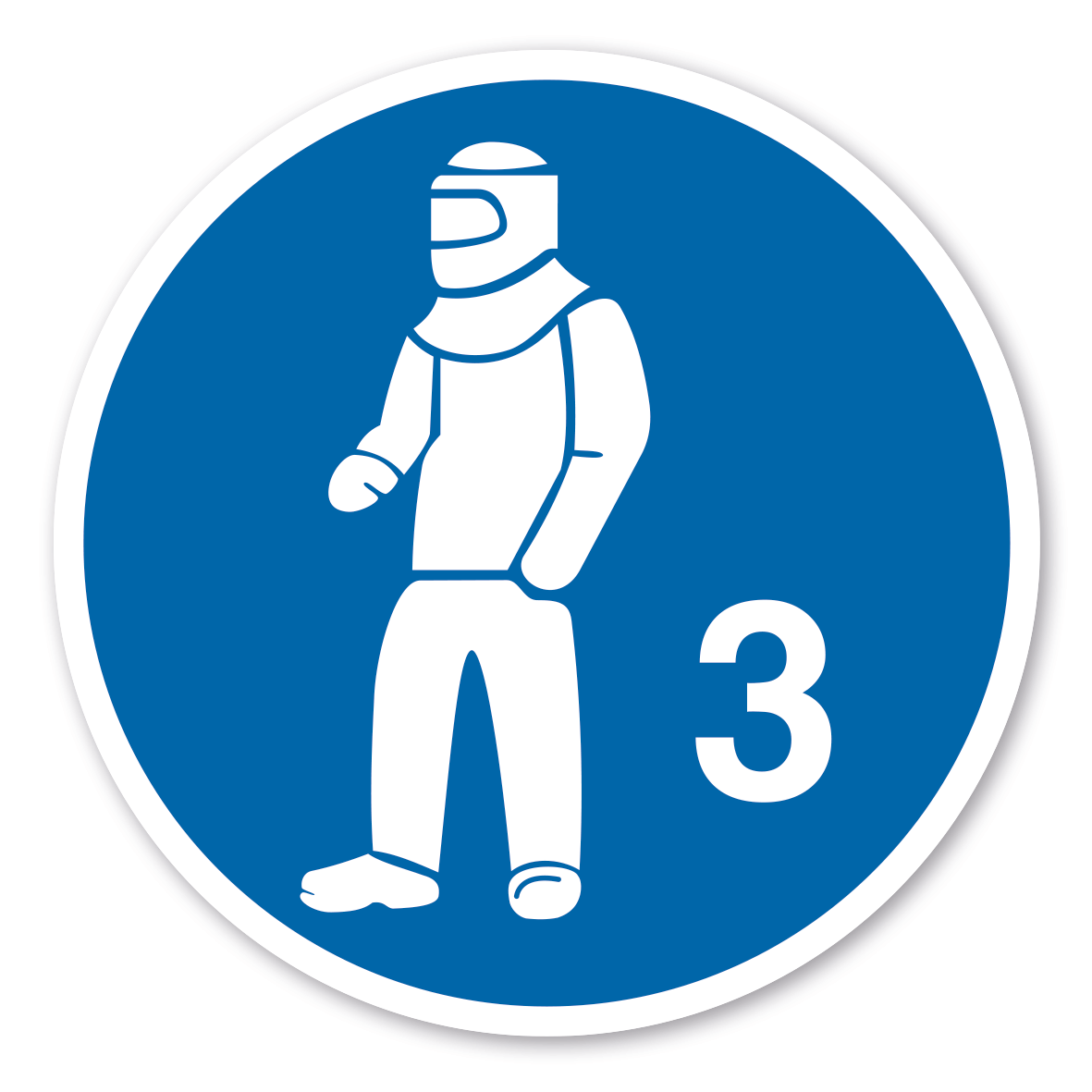 Gebotszeichen Schutzkleidung tragen 3