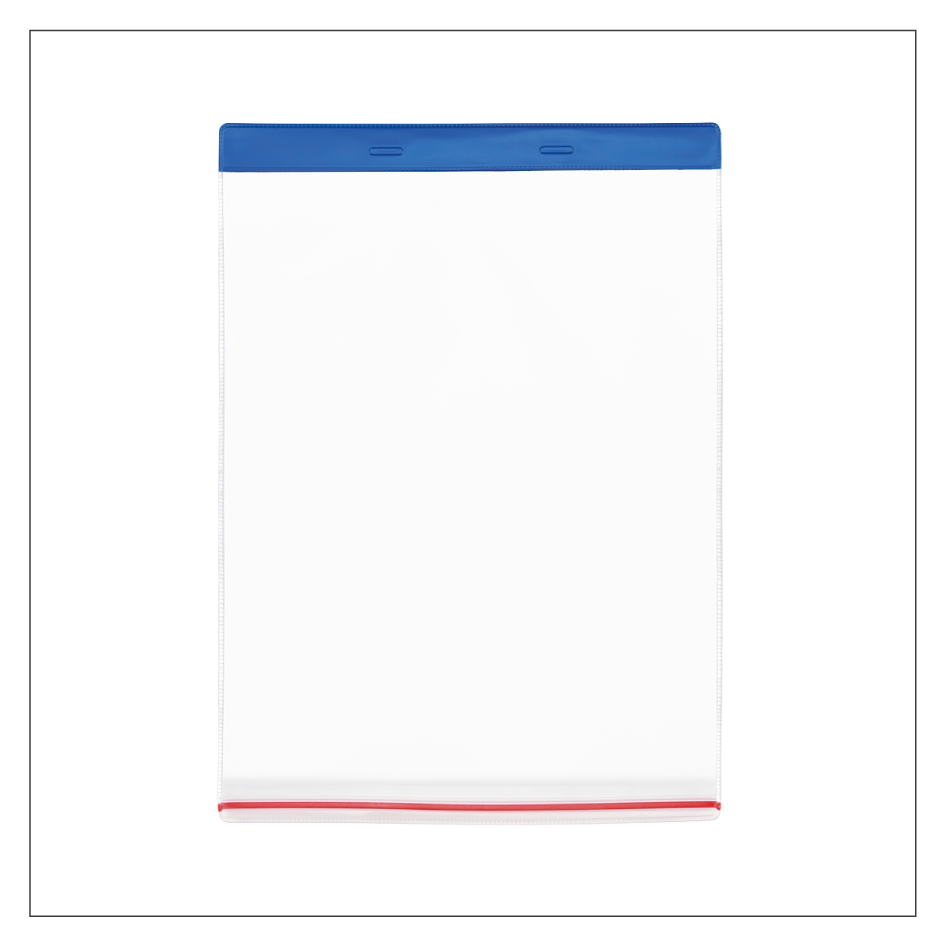 Einstecktasche, transparent – wasserfeste Ausführung