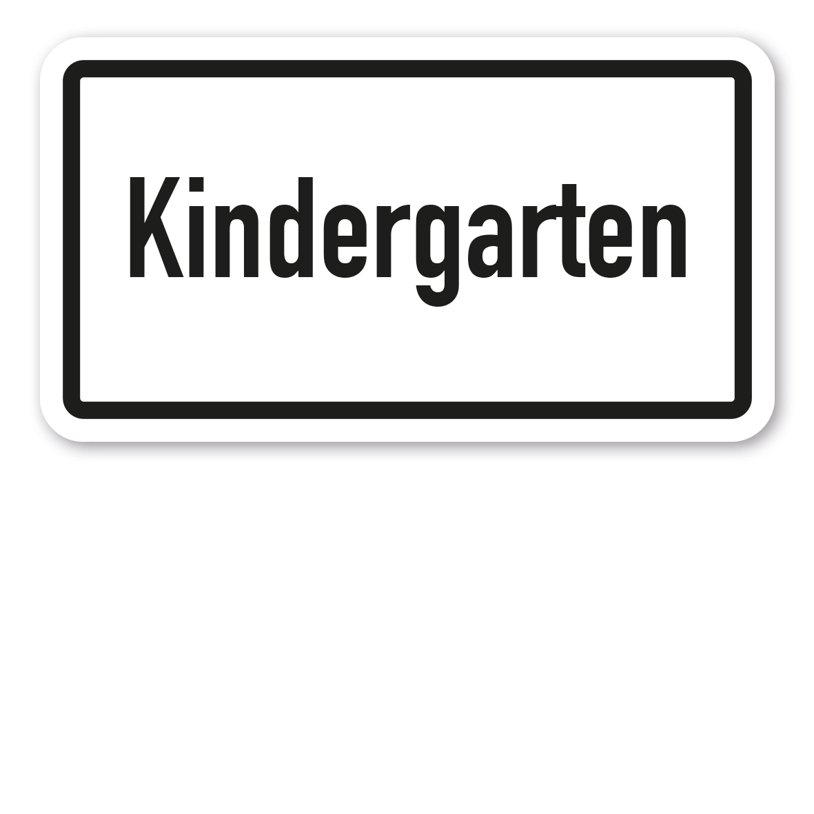 Zusatzzeichen Kindergarten - Verkehrsschild VZ-2302