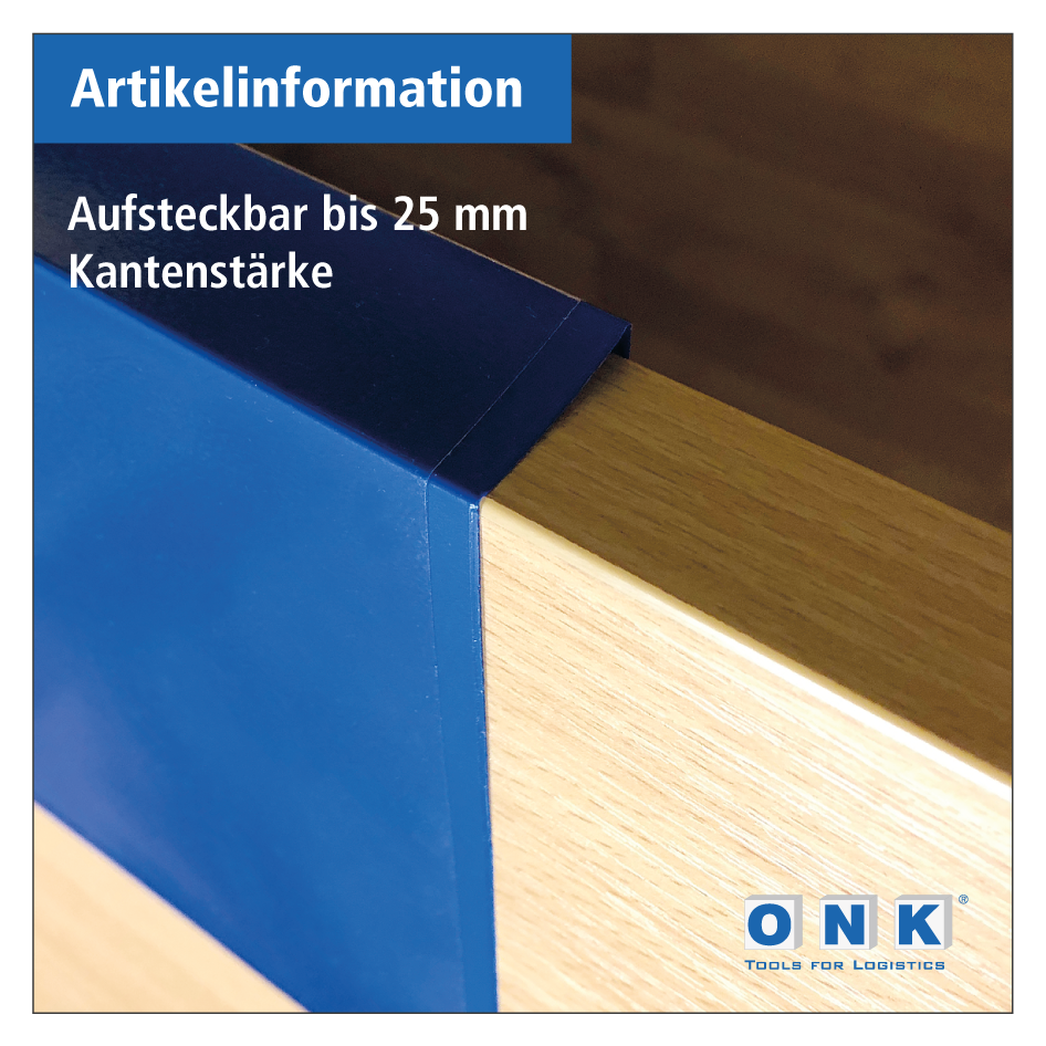 Einstecktasche mit U-Profil - Aufsteckbar