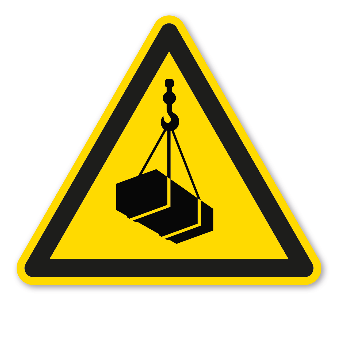 Warnzeichen Warnung vor schwebender Last – ISO 7010 - W015
