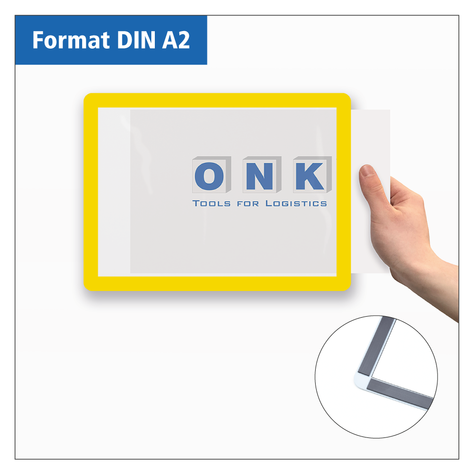 Kennzeichnungsrahmen - magnetisch, zur Dokumentenpräsentation