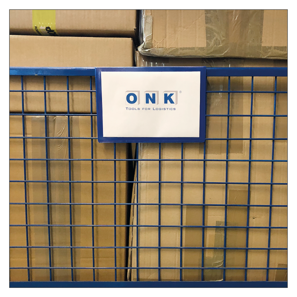 Einstecktasche mit U-Profil - Gitterwagen