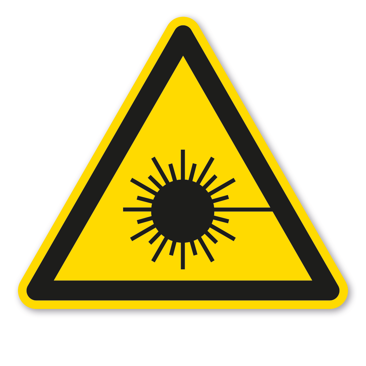 Warnzeichen Warnung vor Laserstrahl