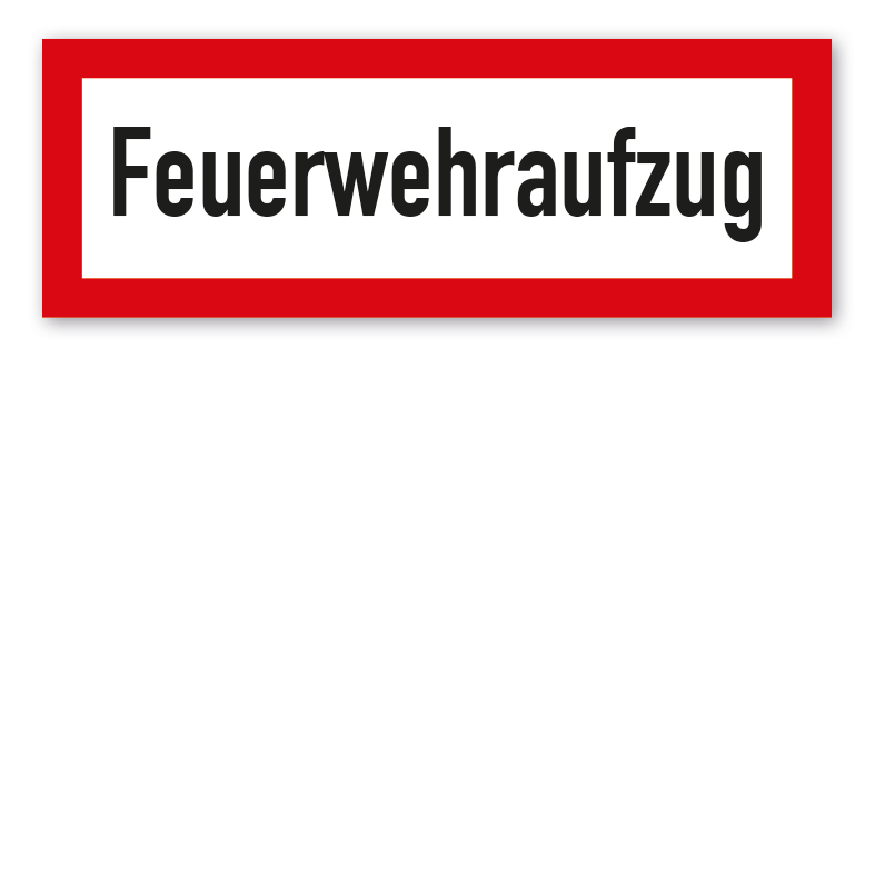 Brandschutzschild Feuerwehraufzug