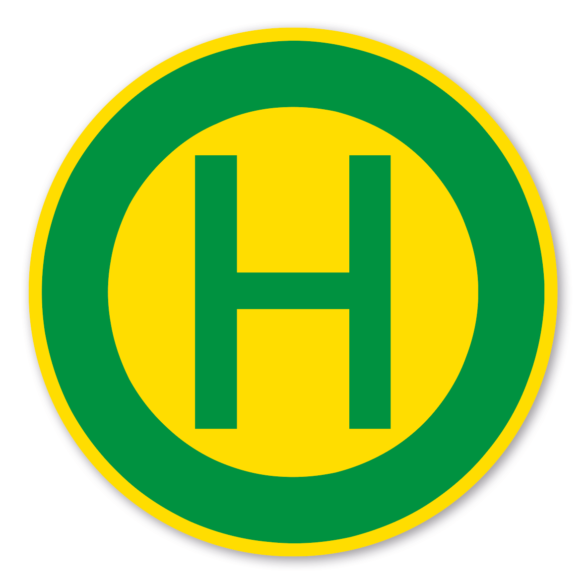 Verkehrsschild Haltestellen -  Straßenbahnen oder Busse – VZ 224