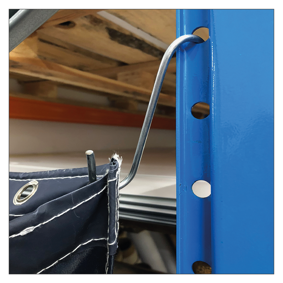 Wertstoffsack zum Aufhängen mit S-Haken - Befestigung