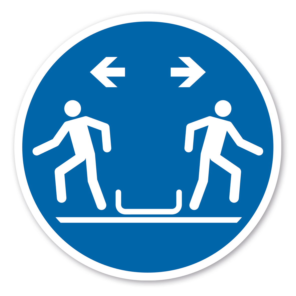 Gebotszeichen Sofort aus dem Zielbereich entfernen 02 – Wasserrutschen