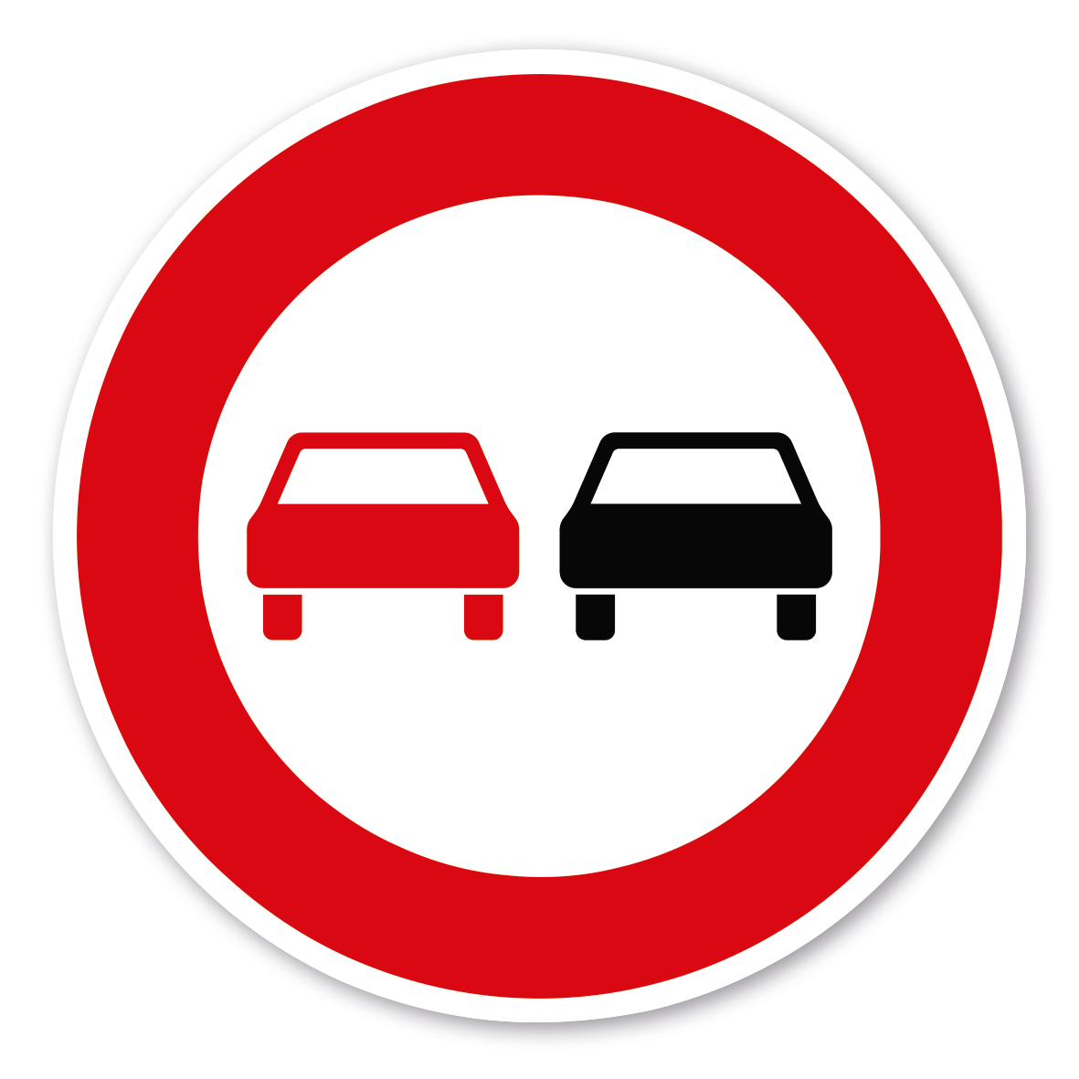 Verkehrsschild Überholverbot für Kraftfahrzeuge aller Art – VZ 276