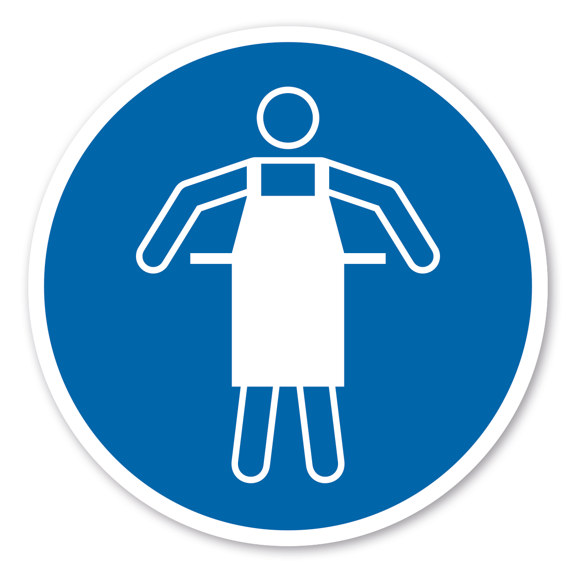 Gebotszeichen Schutzschürze benutzen – ISO 7010 - M026