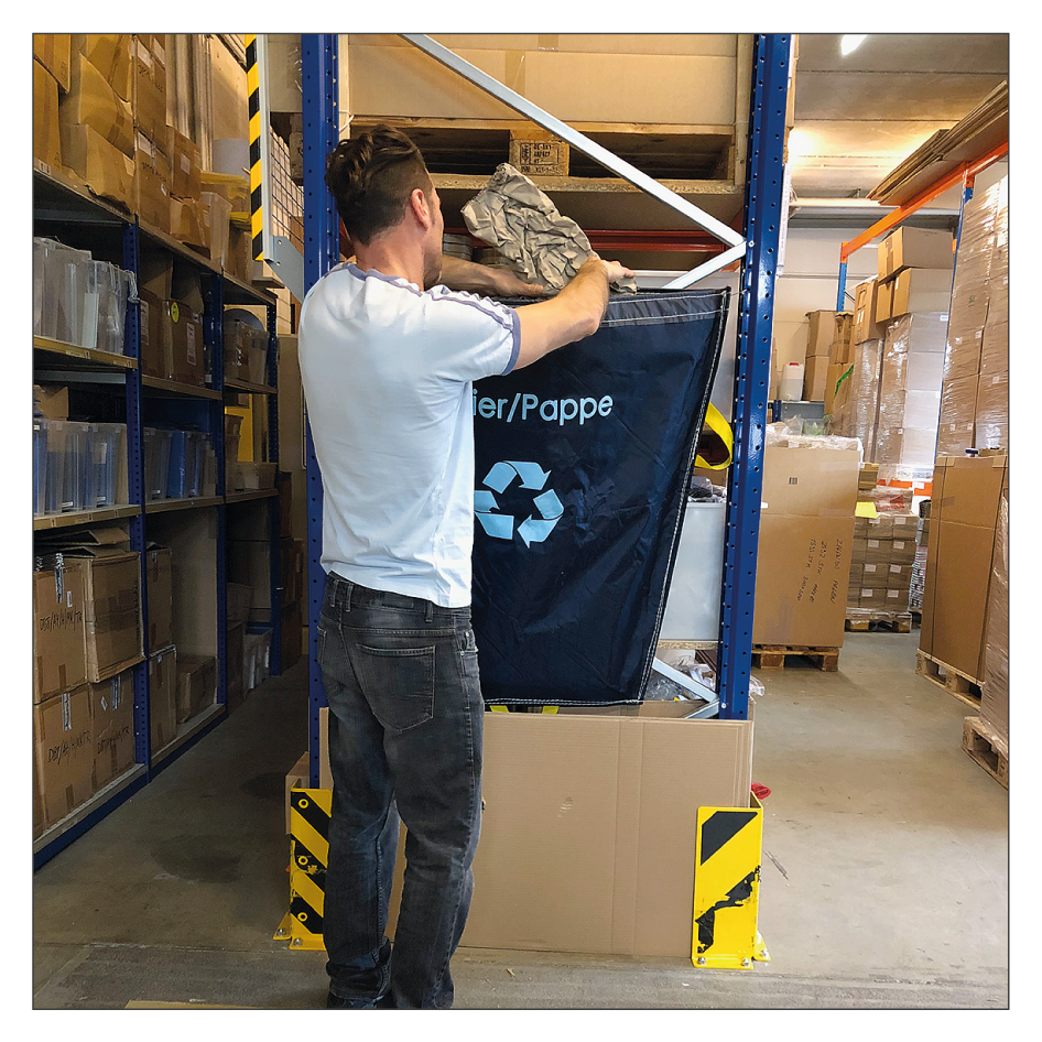 Wertstoffsack zum Aufhängen - Anwendung