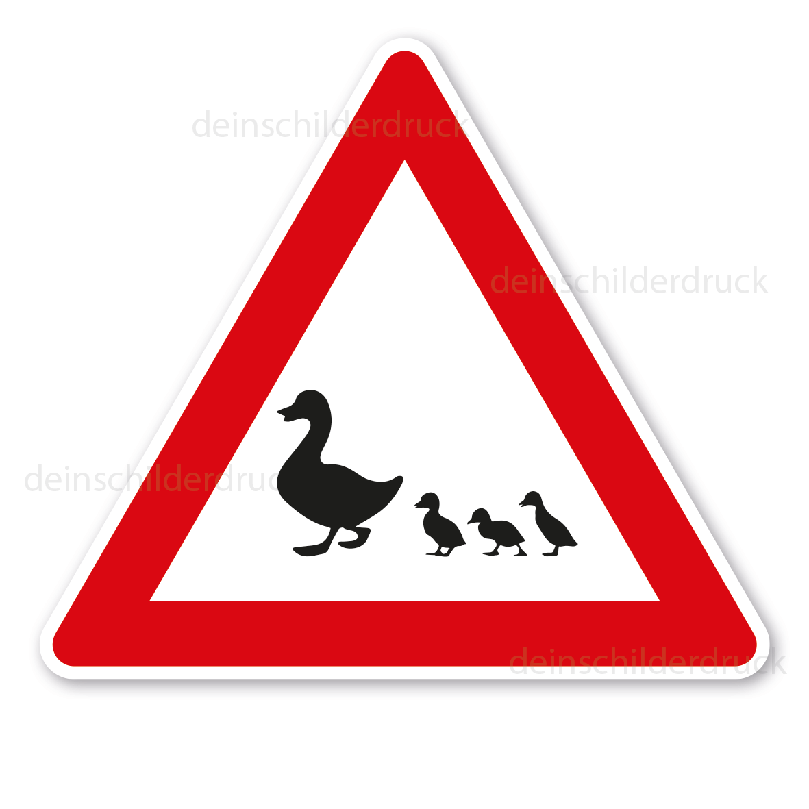 Verkehrsschild Achtung Enten – VZ-PR 61