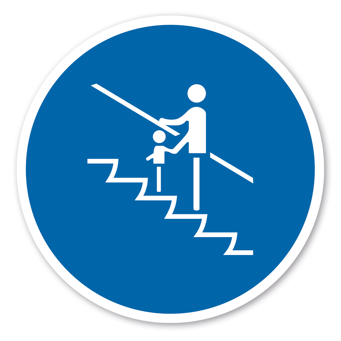 Gebotszeichen Kleinkinder festhalten