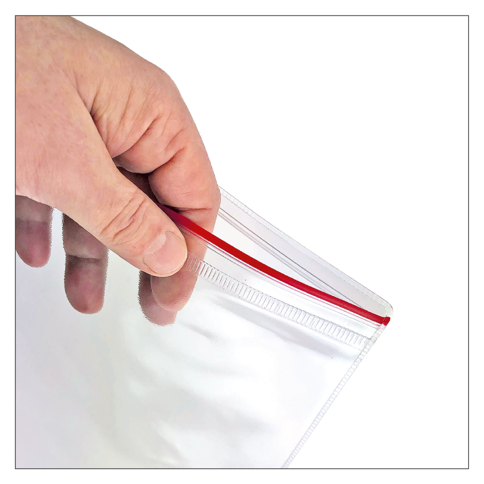 Einstecktasche, transparent – wasserfeste Ausführung