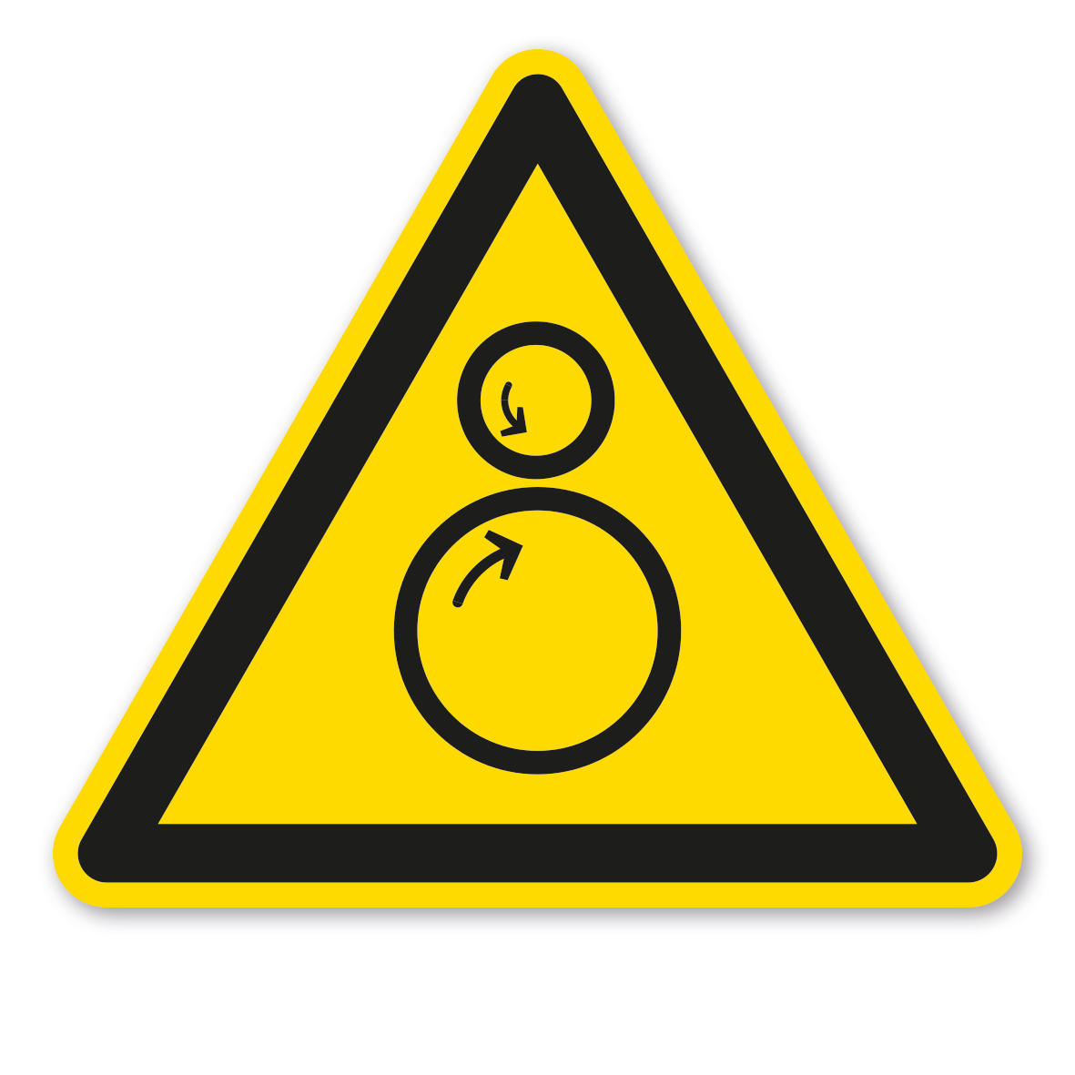 Warnzeichen Warnung vor Einzugsgefahr