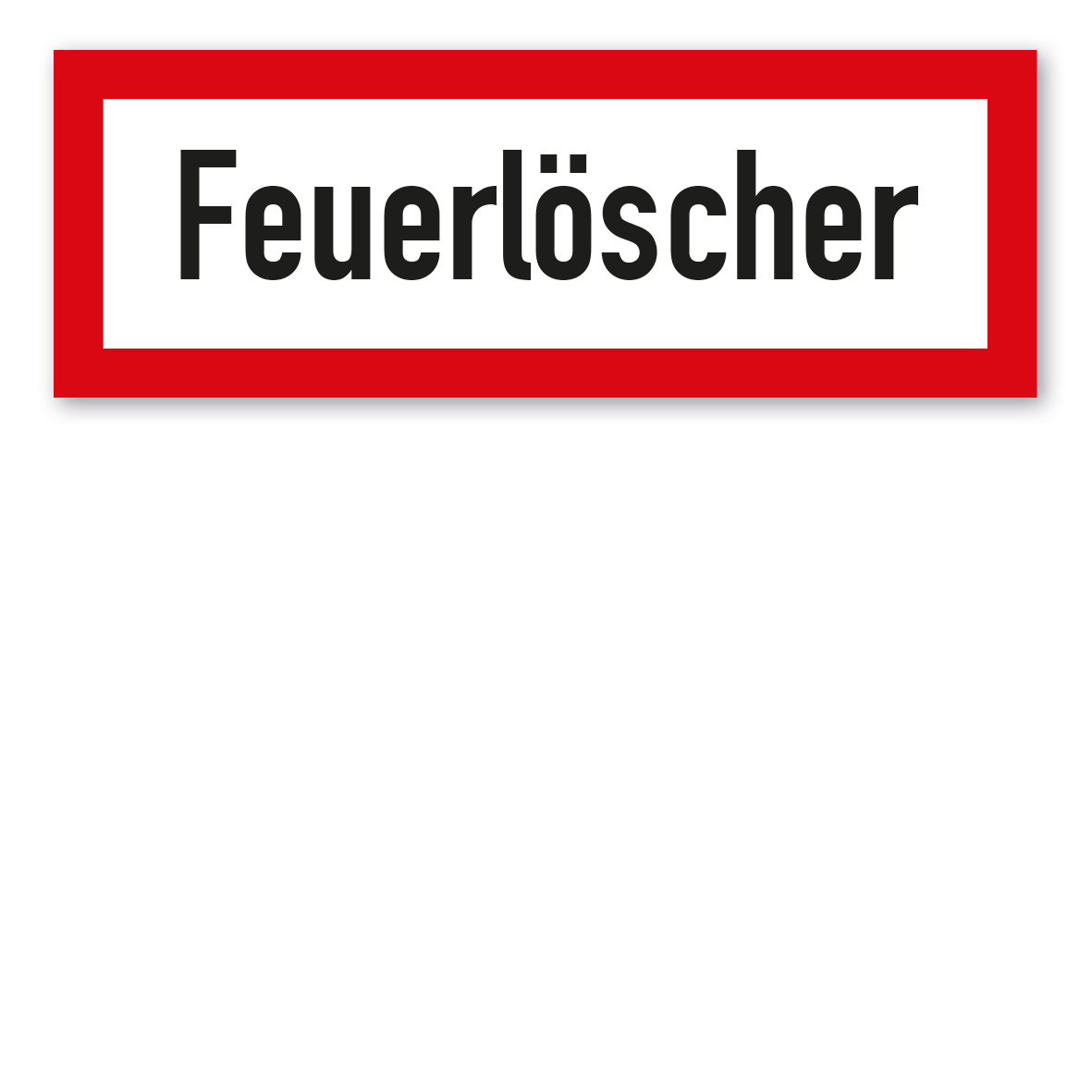 Brandschutzschild Feuerlöscher