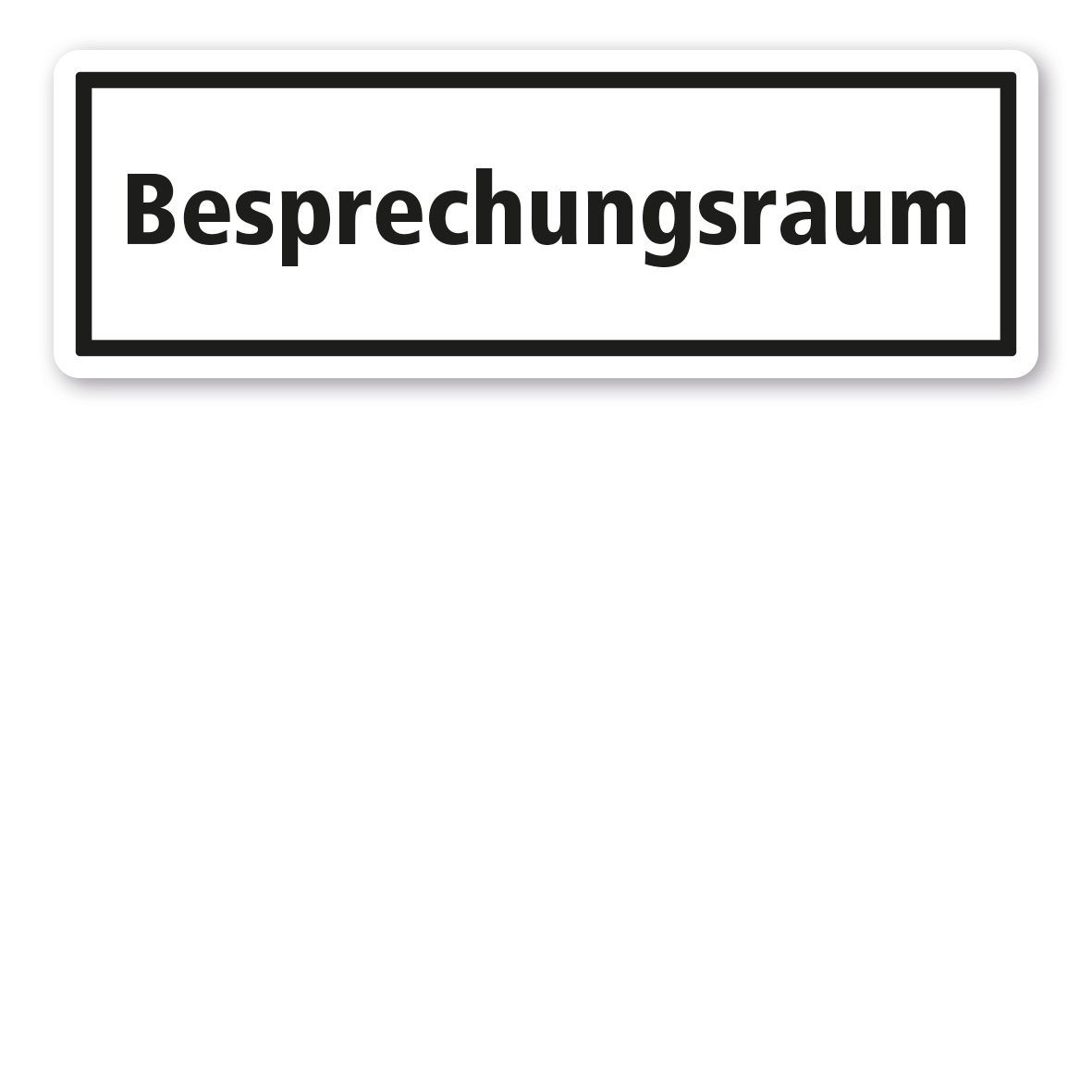 Textschild Besprechungsraum