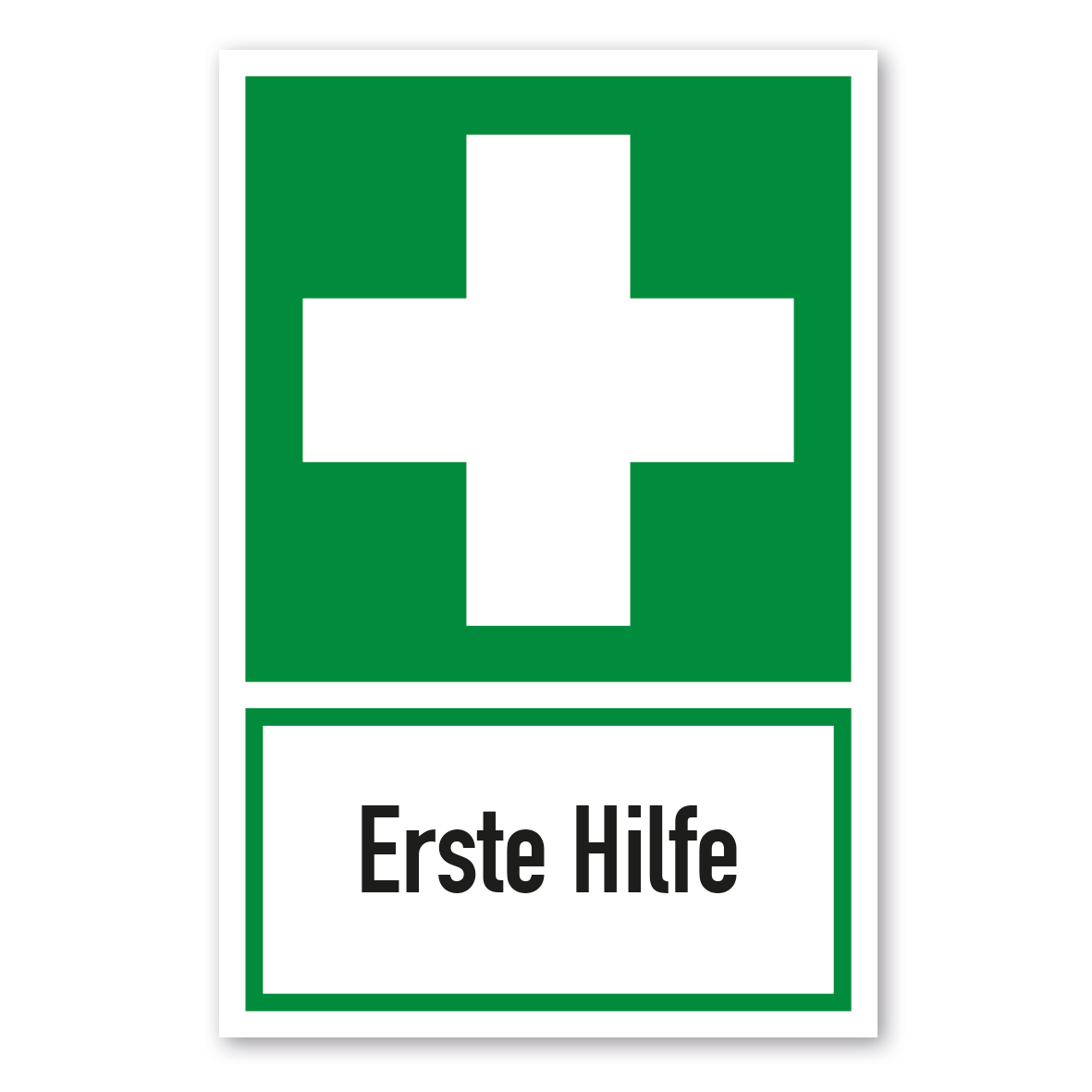 Rettungsschild Erste Hilfe - Kombi - ISO 7010 - E003-K