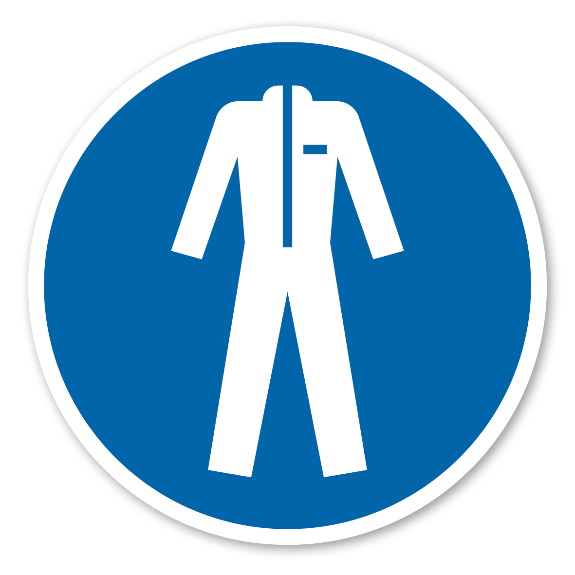 Gebotszeichen Schutzkleidung benutzen – ISO 7010 - M010