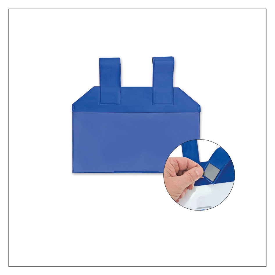 Einstecktasche mit magnetischen Aufhängeschlaufen - DIN lang