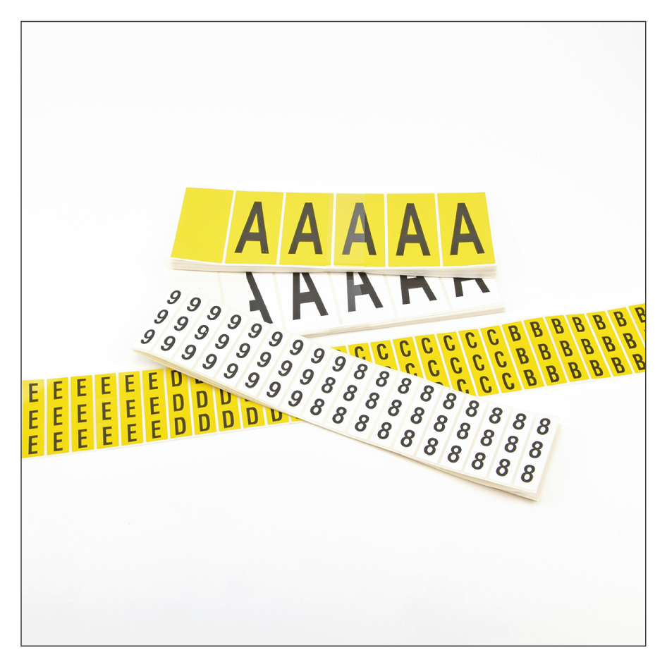 Selbstklebende Ziffern- und Buchstabensets