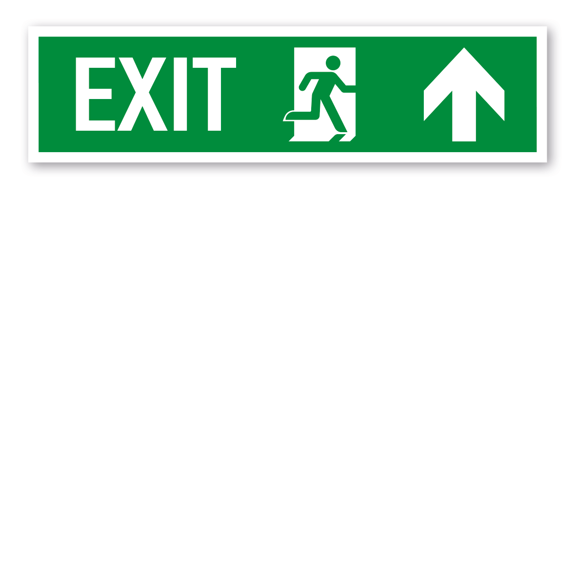 Fluchtwegschild EXIT nach oben - ISO 16069
